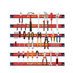 COSTWAY Set of 3/6 Magnetic Tool Holder, Heavy Duty Wall Mount