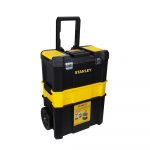 STANLEY Essential Rolling Workshop Toolbox, 3 Tier Stackable Units