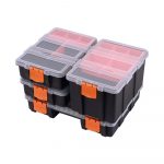 CASOMAN Hardware & Parts Organizers, 4 Piece Set Toolbox